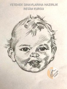 Resim kursu portre çalışması