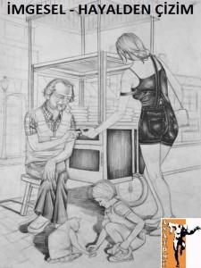 Anatomi- Sanat- Evi- öğrencilerimizin- simitci- konulu- üç- figürlü- imgesel- hayalden- çizim